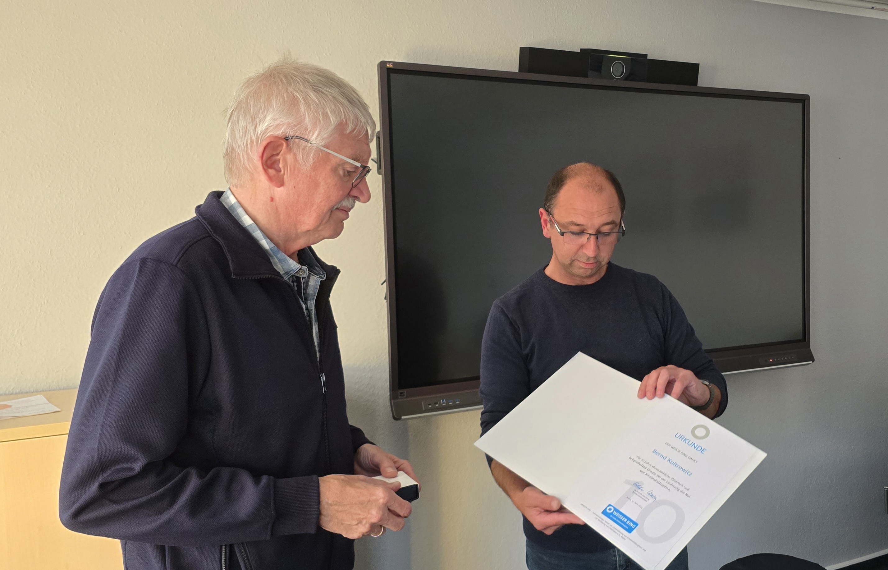 Bernd Koltrowitz mit Nicolas Knuth